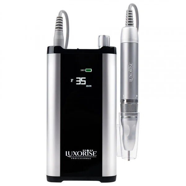 Freza portabilă brushless LUXORISE Titanium MASTER argintie, cu display